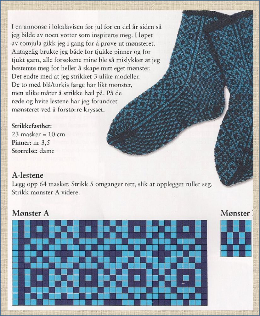 Схемы женских носков