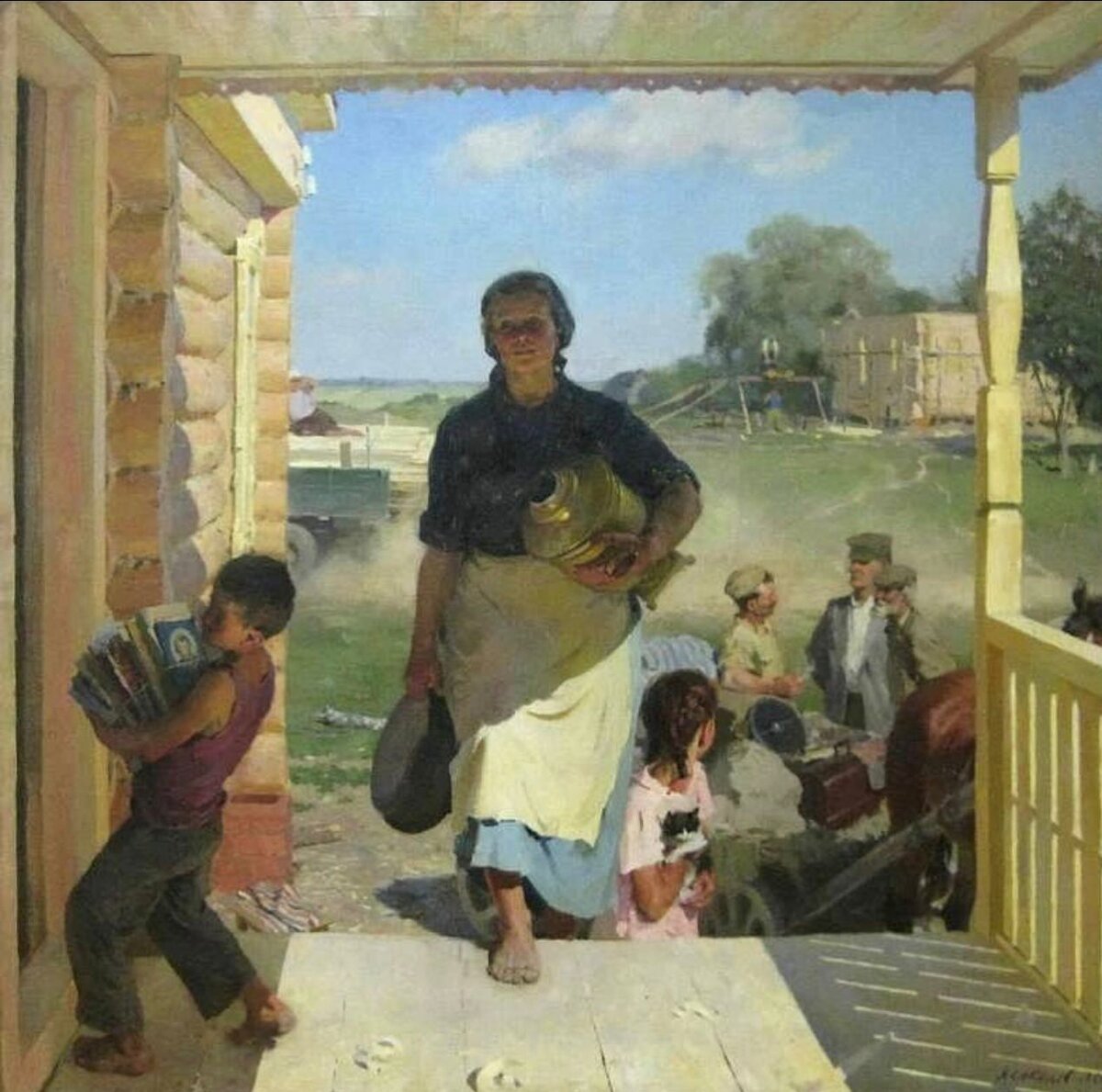 «В новый дом». Яков Соколов. 1950