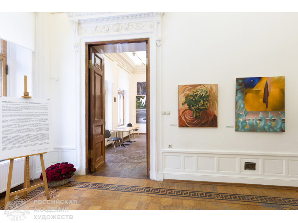 Выставка произведений Владимира Жилинского (Ходанова) и Ольги Жилинской в Российской академии художеств (Москва, Пречистенка, 21). Фото: Виктор Берёзкин