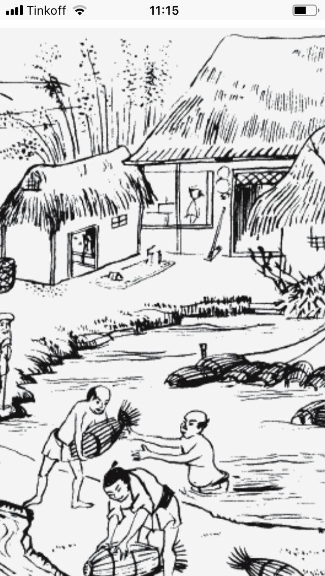 Дело было в Японии. Жил да был один бедный крестьянин. Как известно, долг каждого крестьянина выращивать рис  для самураев, — это самое важное его занятие. Но этот год выдался сложным и урожай родился плохой. Решил крестьянин пойти в торговую лавку и что купить себе поесть. Придя в лавку он вдруг, вместо знакомого продавца, увидел нового человека. Пригляделся, и оказалось, что это Бог Тосигами. Бог Года! В некоторых местах почитается также как Бог урожая и вообще сельского хозяйства. Тосигами может принимать вид старика и старухи или любого другого человека. Удивился крестьянин и спрашивает:
— Господи! Тосигами, Это Ты? — воскликнул он с радостью.
— Да, это Я, — ответил Бог.
— А что у Тебя можно купить? — спросил он.
— У меня можно купить всё! — прозвучал ответ.
- В таком случае дай мне, пожалуйста, здоровья, счастья, любви, успеха и немного денег.
Бог Тосигами доброжелательно улыбнулся и ушёл в подсобное помещение за заказанным товаром. Через некоторое время он вернулся с маленькой бумажной коробочкой.
— И это всё?! — воскликнул удивлённый и разочарованный крестьянин.
— Да, это всё, — ответил Бог. — Разве ты не знаешь, что в моём магазине продаются только семена?!