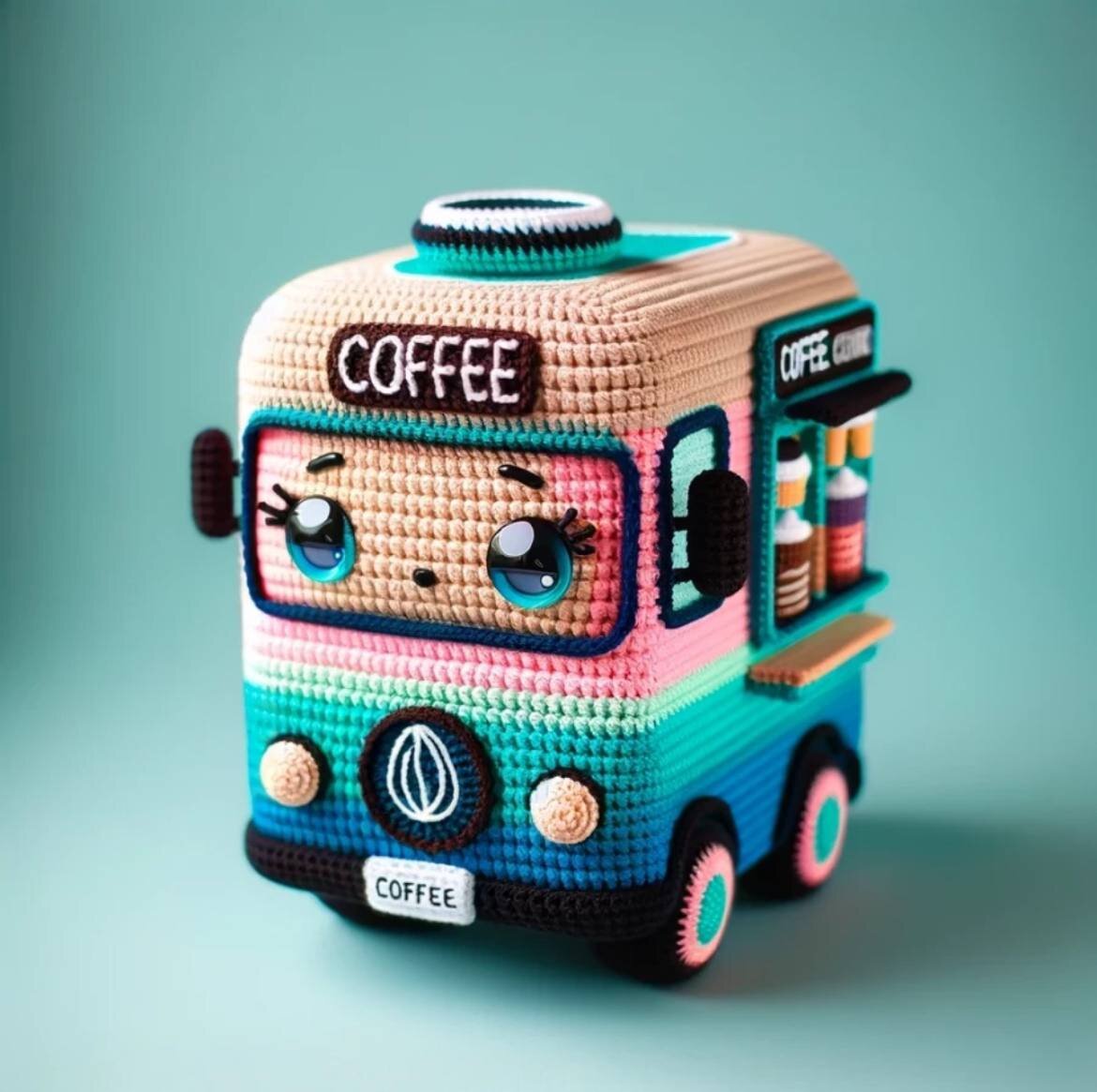 Вязаные машинки со сладостями от ИИ