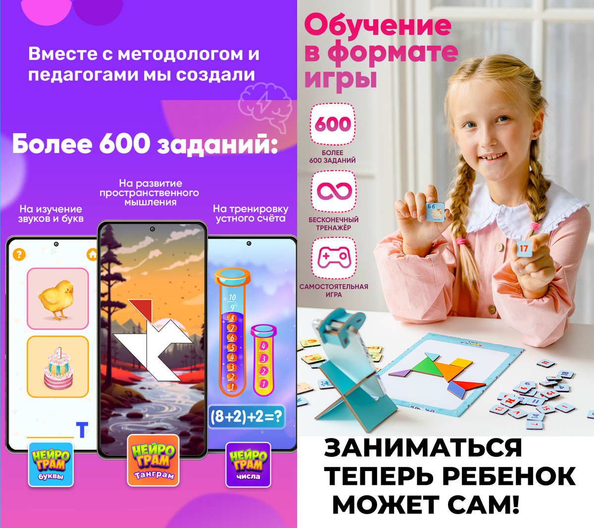 🌈 Приветствуем, дорогие друзья RadugaKids и Нейрограм! Сегодня мы решили поделиться с вами нашей историей и тем, как мы пришли к созданию уникальной игры - Нейрограм!-2