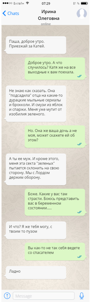 Смешные переписки, в которых семья скоро станет больше а это уже повод ...