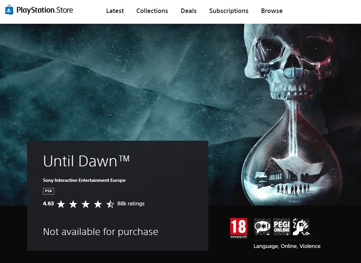 Until Dawn сняли с продажи в PS Store на фоне слухов о ремастере | Shazoo |  Дзен