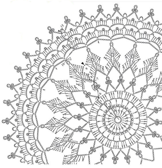 кружевной воротник крючком. вязаная вставка крючком.