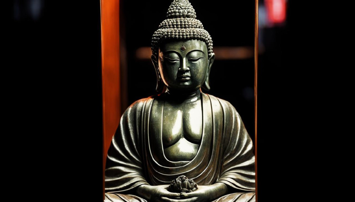 Результат генерации по запросу ""Японский Бог!", сказал Будда увидев своё отражение.", стиль: 4k