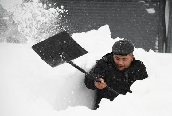    Снежный циклон на Сахалине