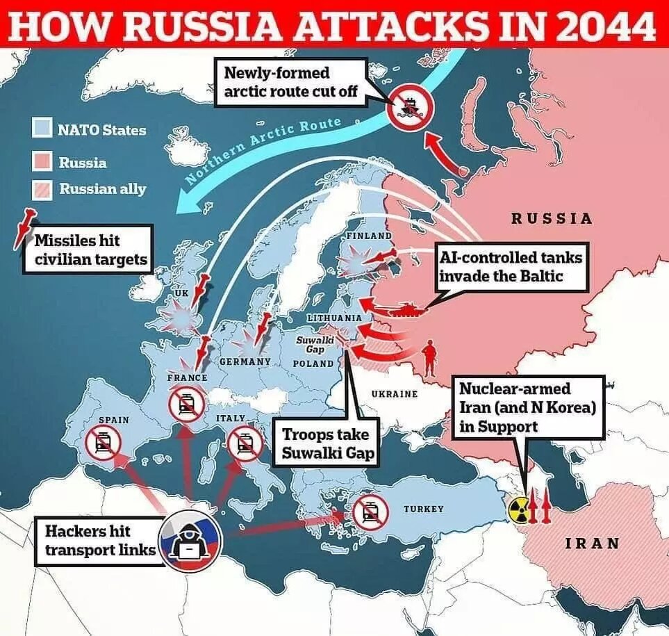 Так Россия сразится с НАТО/ Фото: климат / Daily Mail