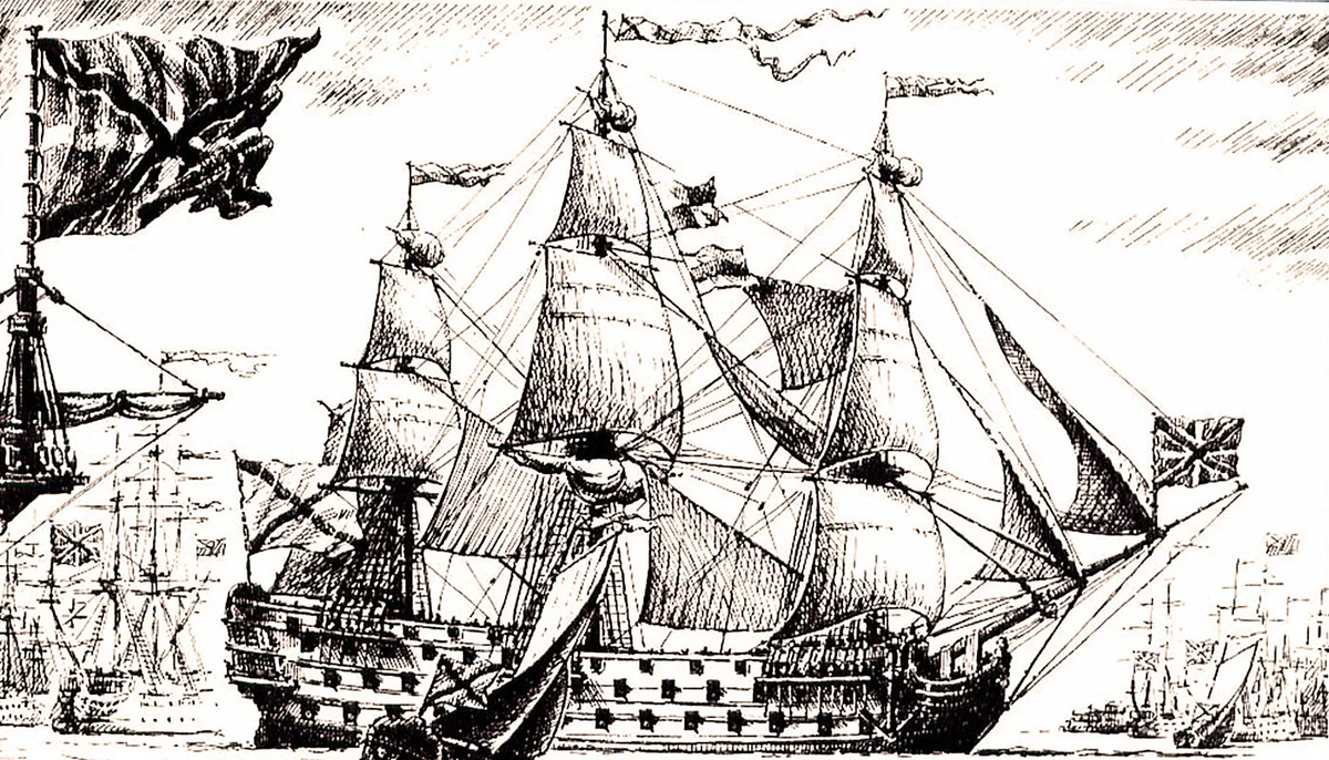 Эпоха парусного флота. Первый линейный корабль Петра 1. Селафаил (линейный корабль, 1840).