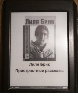 фото  обложки книги Л.Брик из моей читалки. Листайте →