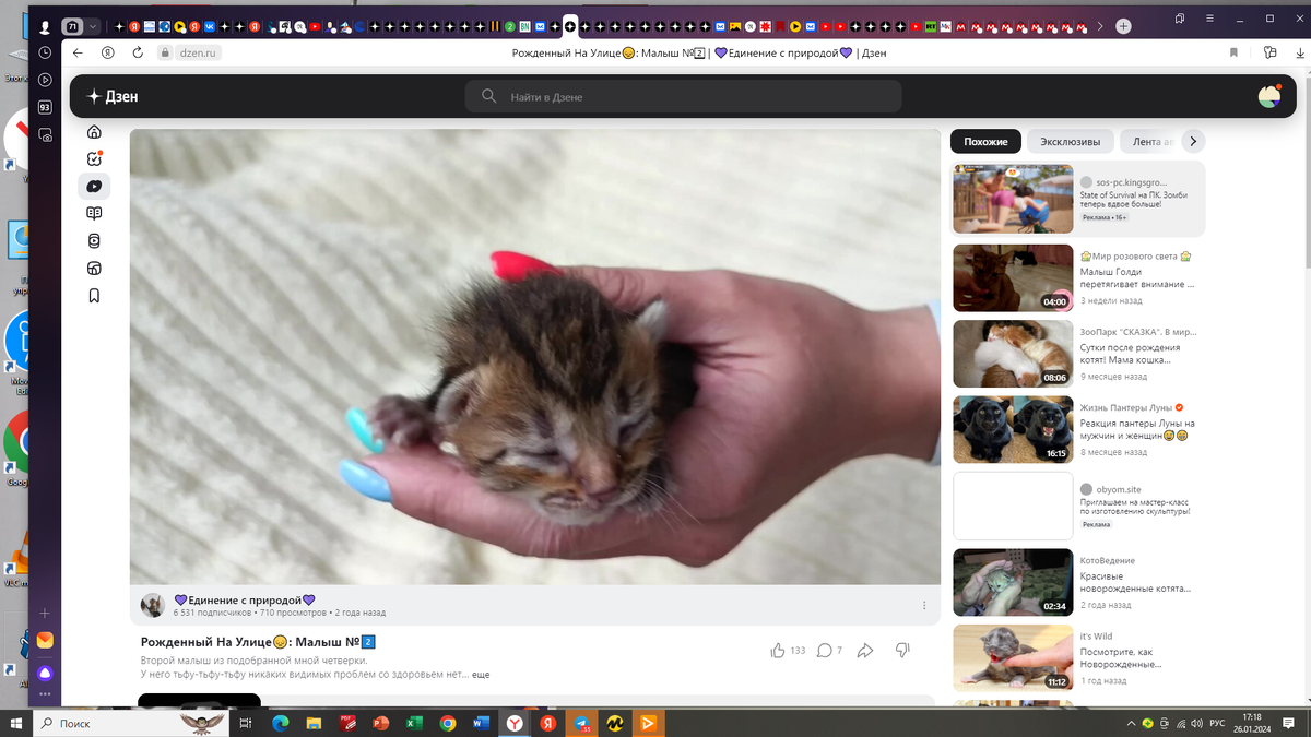 Скрин из видео с Сашиного канала