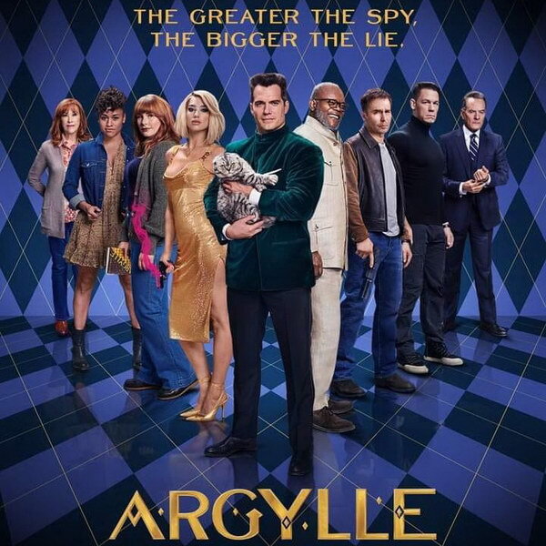     Брайс Даллас Ховард, Сэм Рокуэлл и кот Чип «спели» песню из фильма «Аргайл»