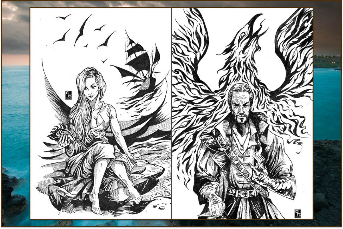 Иллюстрации Максима Никифорова (псевдоним Макс Олин)