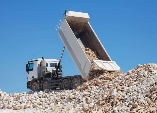 Выгрузка бетонного лома