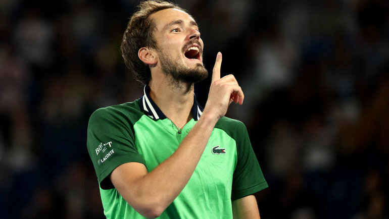    Даниил Медведев после выхода в финал Australian Open 2024. Reuters