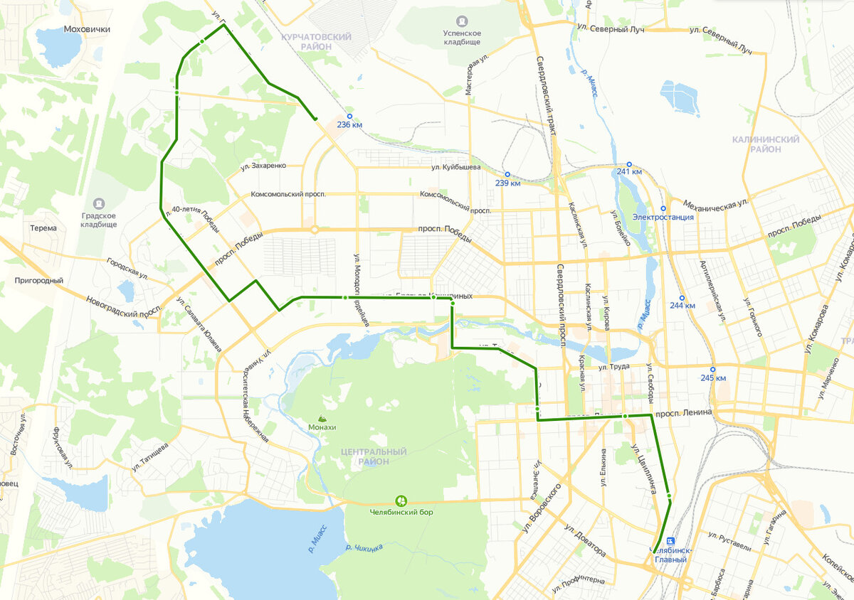 Схема маршрута