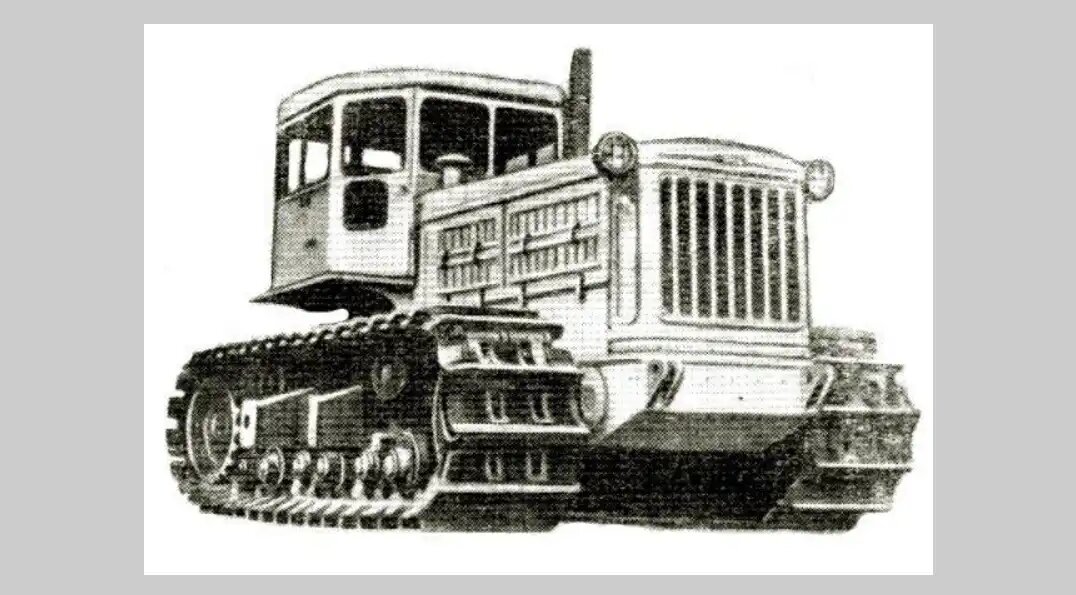 Гусеничный трактор Т-180, являющийся модификацией модели Т-140, производимой на ЧТЗ (источник фото: nashi-avto.ru / hard-machines.ru / советская учебная литература)