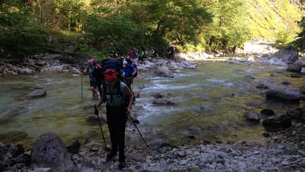Кадр из похода по маршруту Водопады Имеретии