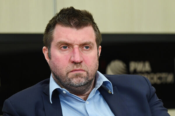 Экономист, предприниматель Дмитрий Потапенко во время онлайн пресс-конференции «Банкротство: постпандемия российского бизнеса». Нина Зотина / РИА Новости