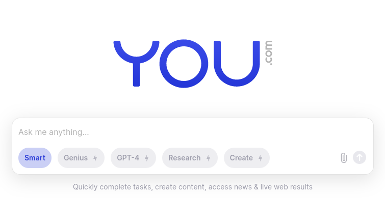 Языковая модель Чат GPT на базе you.com