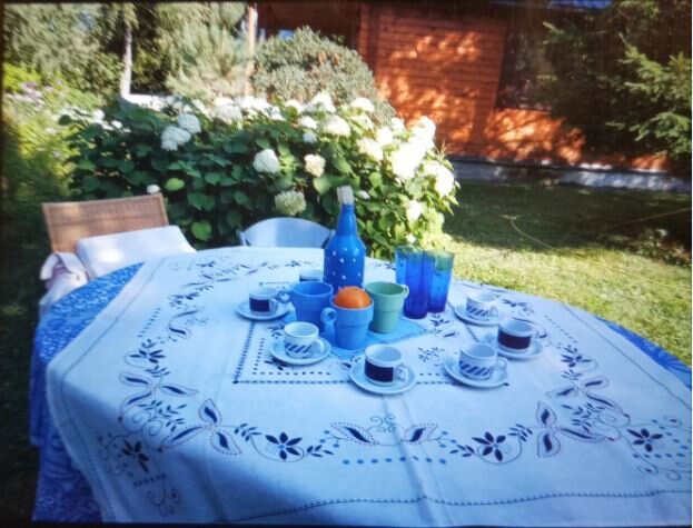 сочетание природной зелени и бирюзового никогда не подводит!