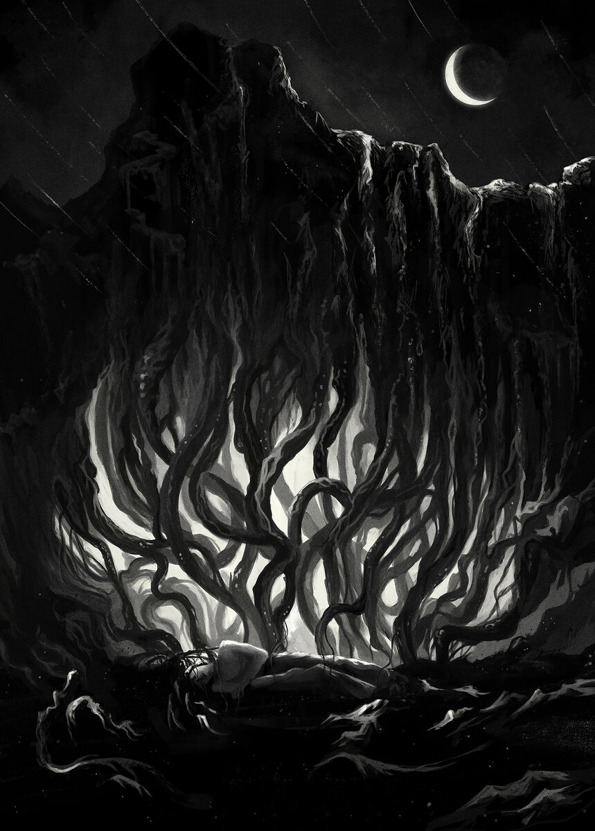 Иллюстрация к рассказу "Дагон" (Анна Бутова)