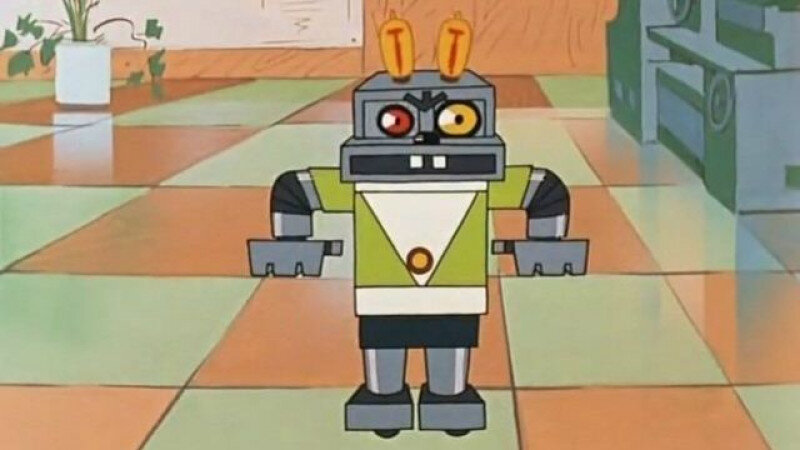     Робот-заяц. "Ну, погоди". Скрин м/ф "Ну, погоди".