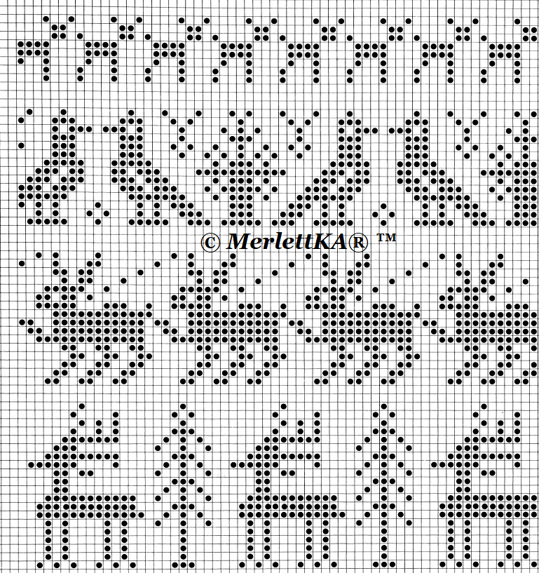 Схема жаккардовой шапки