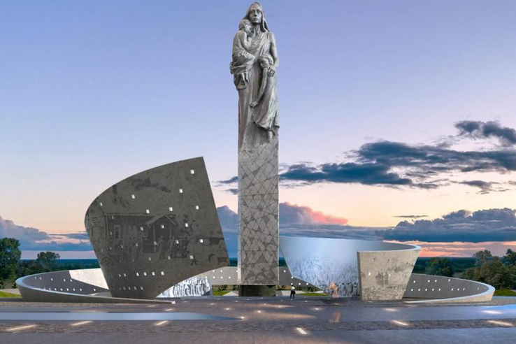 Мемориал жертвам геноцида / Фото: пресс-служба правительства Ленинградской области