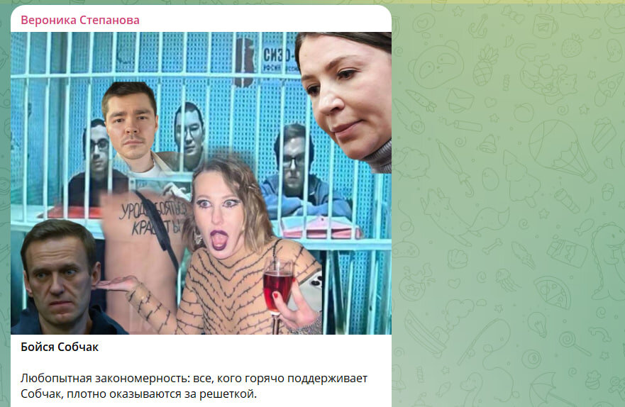 ФОТО: СКРИНШОТ T.ME/VERONIKASTEPANOVA20011