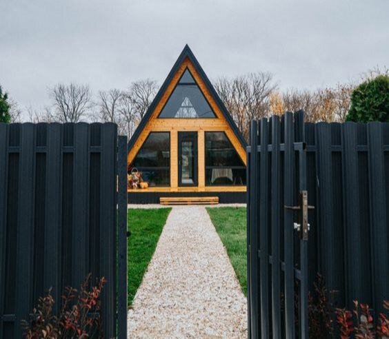 Именно дом А-фрейм мы и решили строить в ипотеку