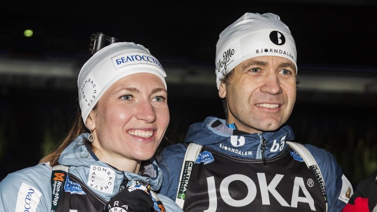    Дарья Домрачева и Уле-Эйнар Бьорндален. Global Look Press