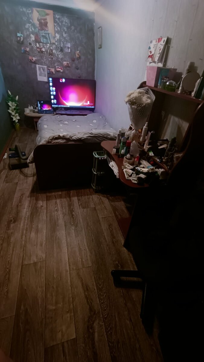 Последним штрихом был линолеум