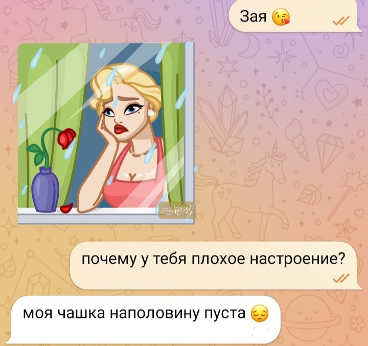 Как настроение переписки