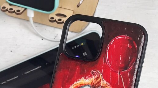 Mshiart | РОСПИСЬ ЧЕХЛА ДЛЯ ТЕЛЕФОНА 🧡 Пора летать 🎈 #пеннивайз #оно # ...