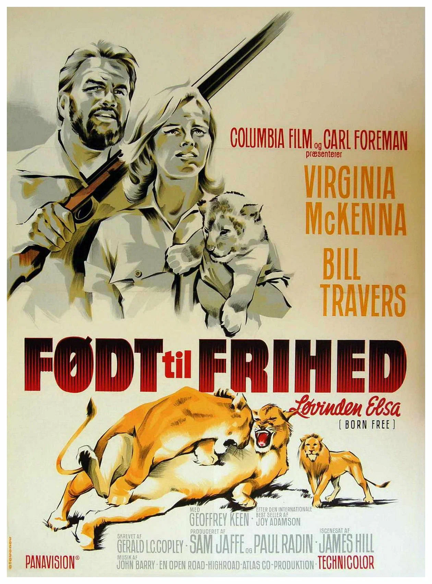 Постер фильма "Рожденная свободной" взят для иллюстрации из Яндекс Картинки.