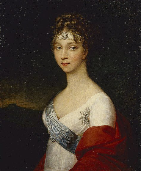 Портрет Елизаветы Алексеевны 1800-е гг. Неизвестный художник. Государственный Эрмитаж