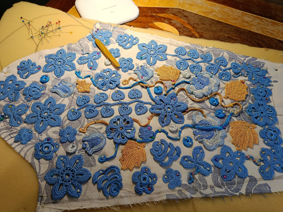 Собираю первый рукав.