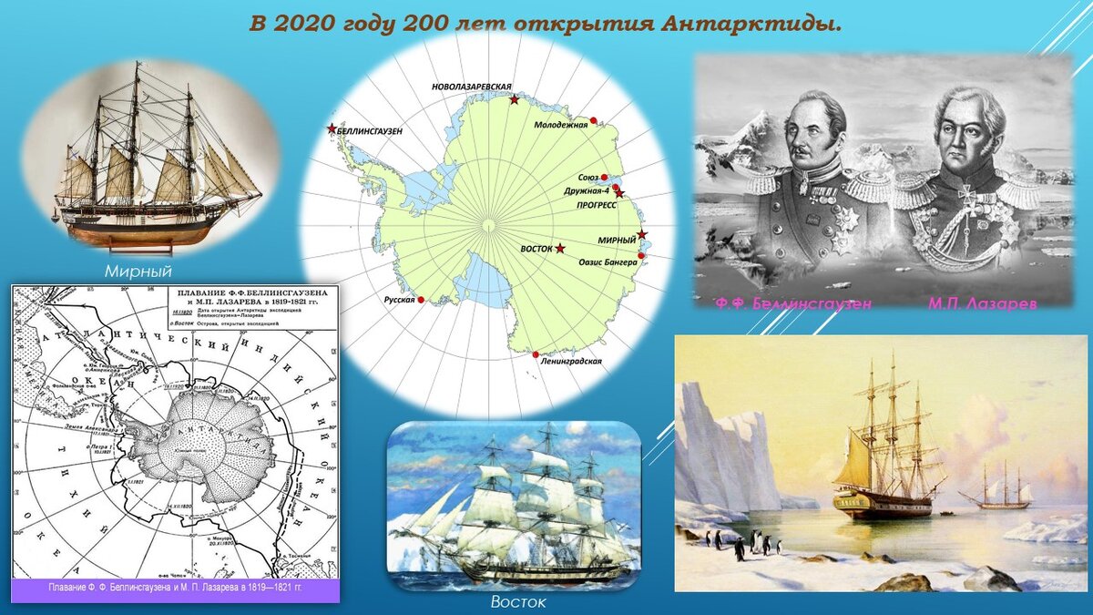 Экспедиция открытия антарктиды. Открытие Антарктиды русскими мореплавателями 1819-1821. Экспедиция Беллинсгаузена и Лазарева. Карта путешествия Беллинсгаузена и Лазарева к Антарктиде.