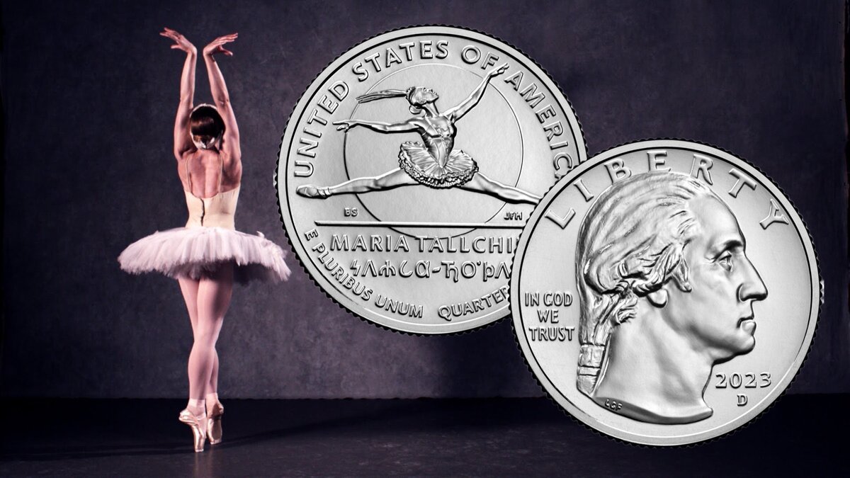 25 центов США 2023 года Мария Толчиф.