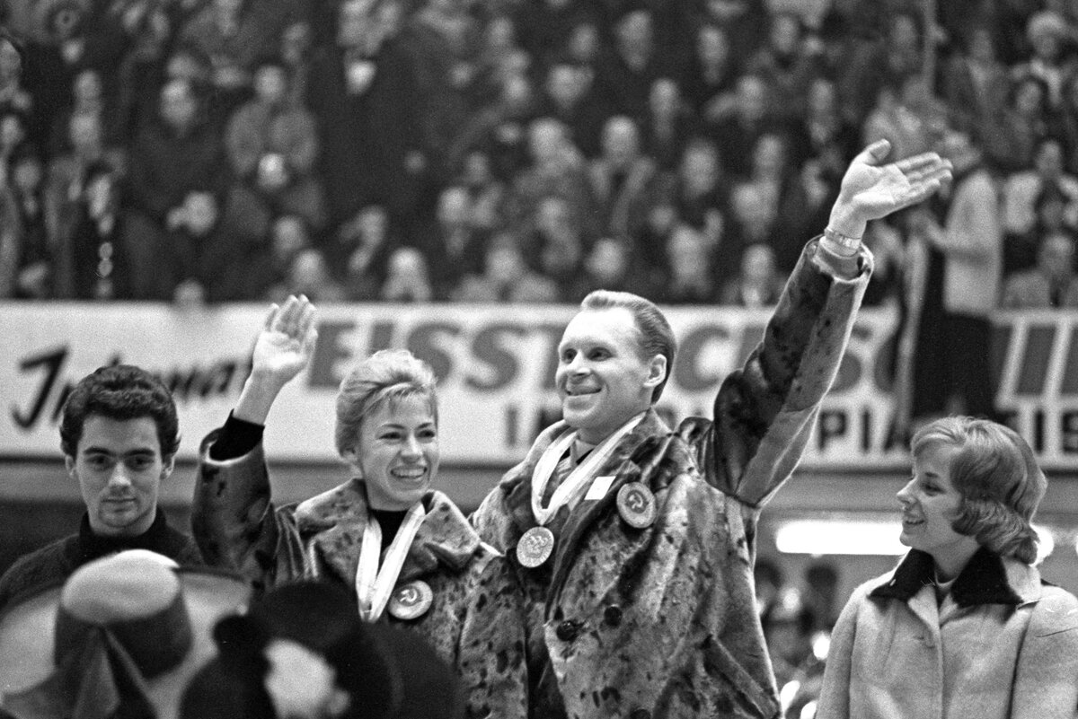 Советские чемпионы олимпиад. Белоусова Протопопов 1964.