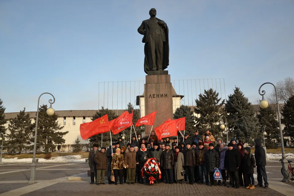 Открытие памятника ленина