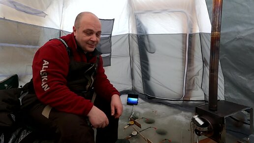 На новые места за сигом и хариусом / Зимняя рыбалка в новой палатке / Рыбалка с домашним комфортом