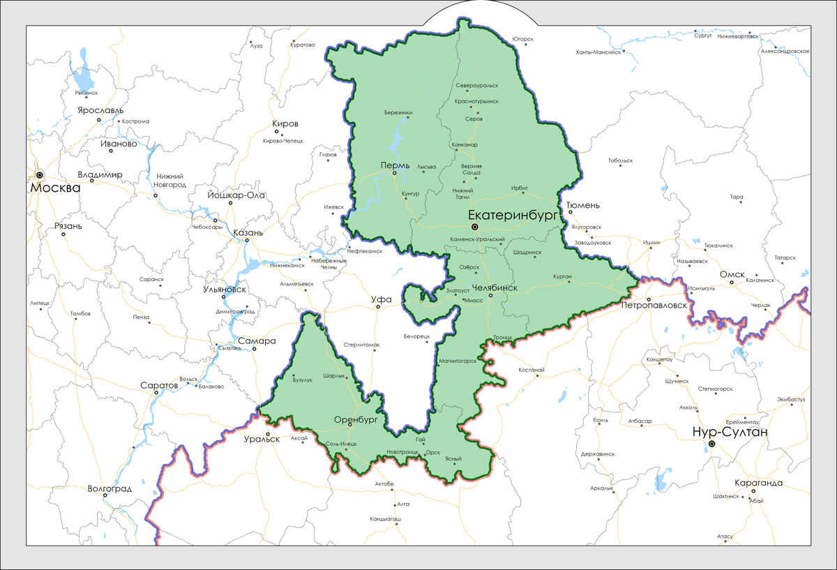 Территория Уральской республики 