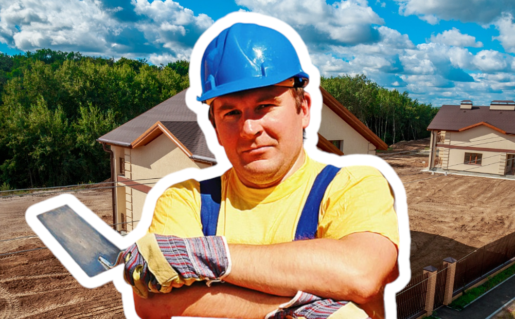 рабочие на стройке. строители должны были отремонтировать 300м путепровода. работники на стройке. инженер строитель. строитель на фоне стройки.