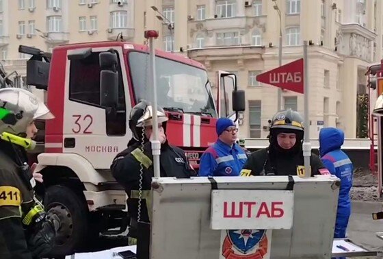    Пожар в Театре сатиры в Москве