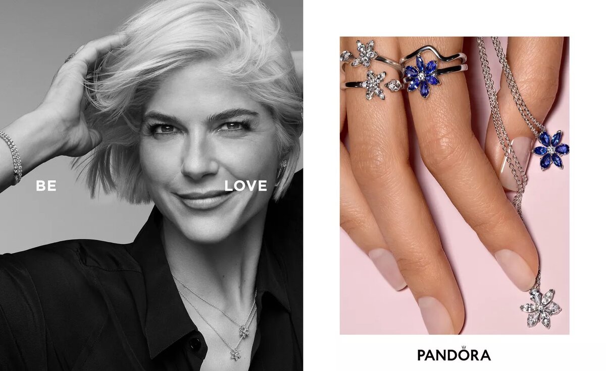    Pandora представил новую рекламную кампанию с сестрами Бэйли и Сельмой Блэр (фото 3)