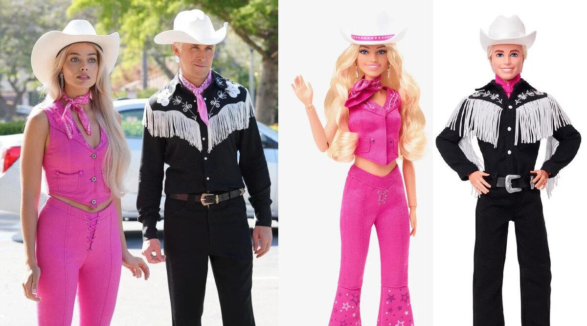 Сравнение нарядов кукл и костюмов в фильме