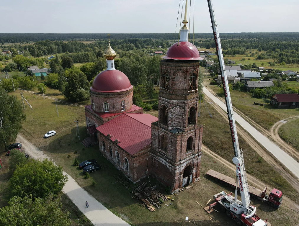 село Куплия и колокольня скрин фото автора