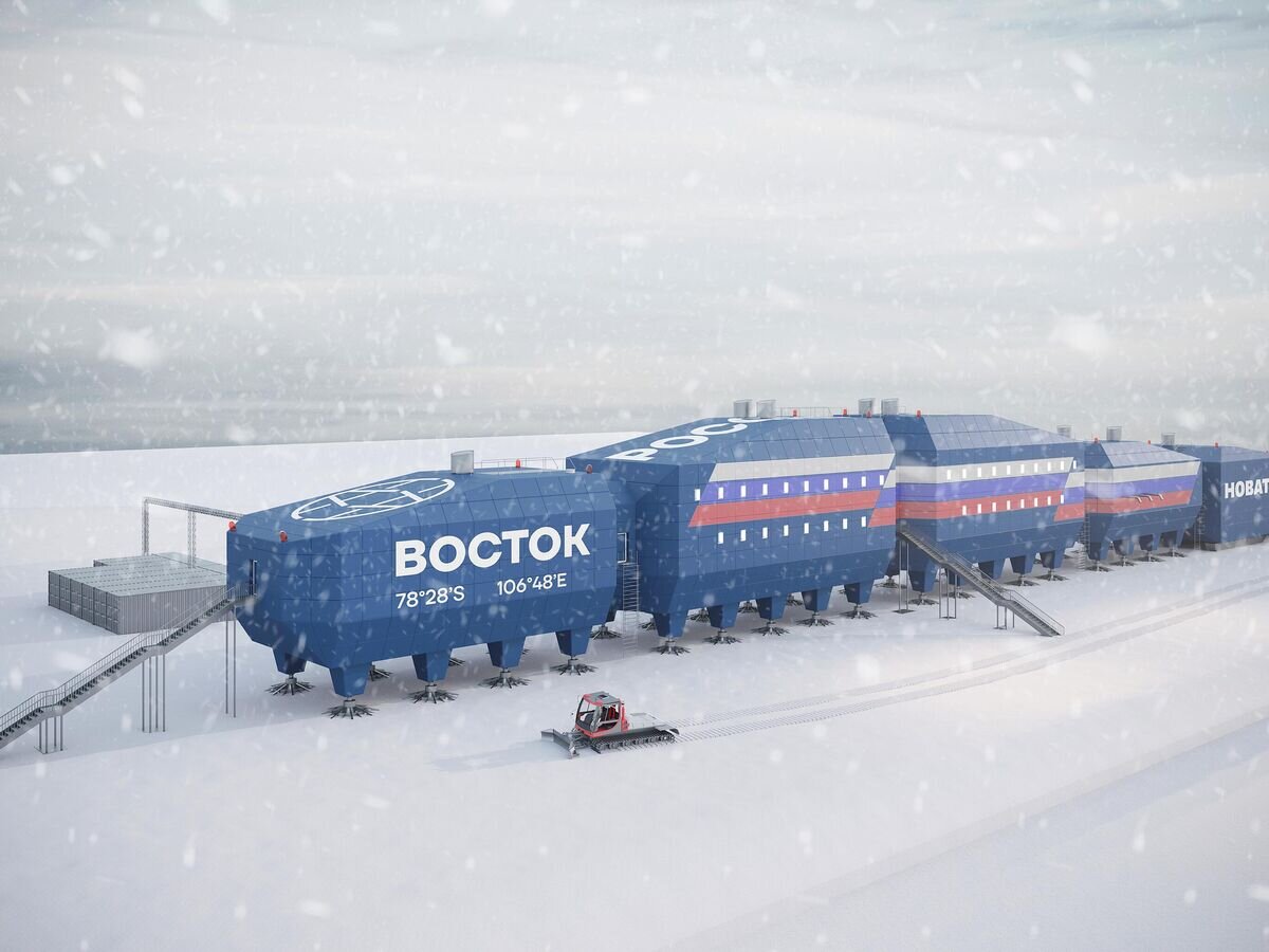    Новый зимовочный комплекс станции Восток© ААНИИ